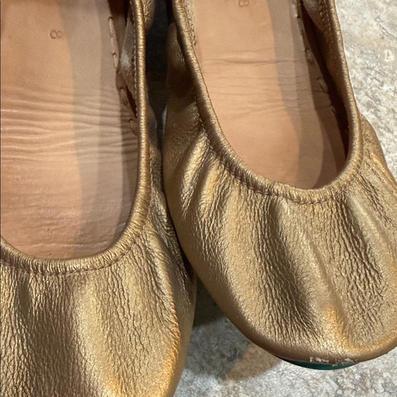 Tieks Gavrieli Metallic Gold Ballet Flats - Picture 9 of 10
